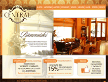 Tablet Screenshot of centralhotel.com.ar